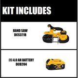 DEWALT 20V MAX Lithium-Ion Cordless Portable Band Saw (Tool-Only) with 20V MAX 4.0Ah Battery