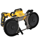 DEWALT 20V MAX Li-Ion Cordless Band Saw (Tool-Only) + 4-1/2 in. Grinder (Tool-Only) with 5Ah Battery, Charger and Kit Bag