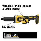 DEWALT 20V MAX Li-Ion Cordless Band Saw (Tool-Only) with 1-1/2 in. Die Grinder (Tool-Only), 2 Batteries 5.0Ah, Charger and Bag