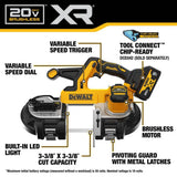 DEWALT 20V MAX Cordless Band Saw Kit with Battery, Charger, and Bag