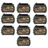 DEWALT FLEXVOLT 20V/60V MAX Lithium-Ion 6.0Ah Battery (10 Pack)