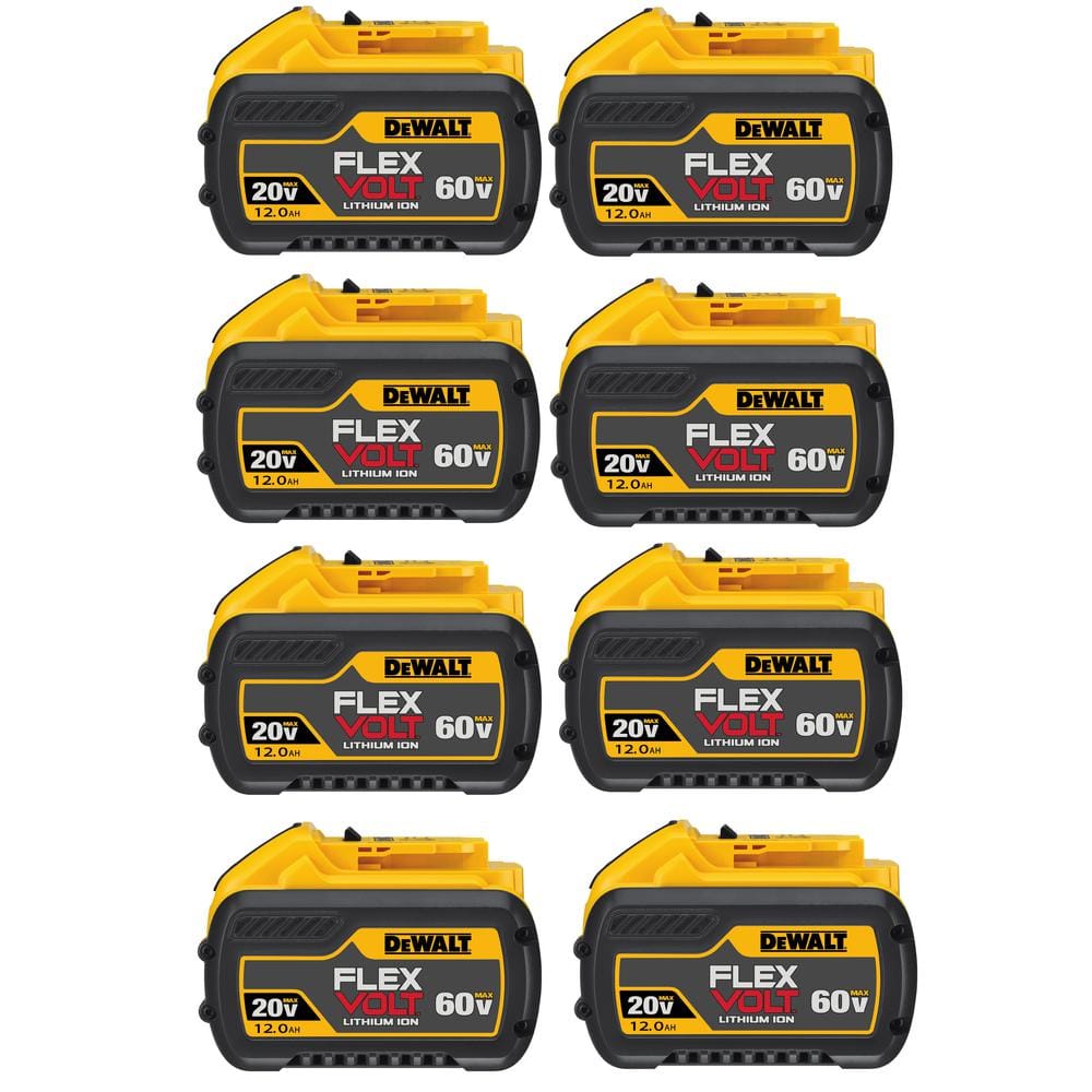FLEXVOLT 20V/60V MAX Lithium-Ion 12.0Ah Battery (8-Pack)