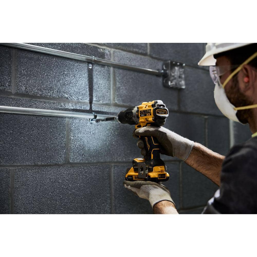 DEWALT 20-Volt MAX XR Hammer Drill and Atomic Impact Driver 2-Tool Cordless Combo Kit and Cut-Out Tool with two 4.0Ah Batteries