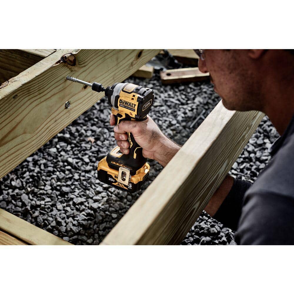 DEWALT 20-Volt MAX XR Hammer Drill and Atomic Impact Driver 2-Tool Cordless Combo Kit and Cut-Out Tool with two 4.0Ah Batteries