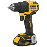 DEWALT ATOMIC 20V MAX Cordless Brushless Compact Drill/Impact Combo Kit (2-Tool) with 142-Piece Mechanics Tool Set