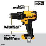 DEWALT 20-Volt MAX Lithium-Ion Cordless 4-Tool Combo Kit with (2) 2.0Ah Batteries, Charger and Tool Bag