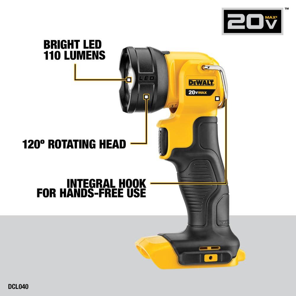 DEWALT 20-Volt MAX Lithium-Ion Cordless 4-Tool Combo Kit with (2) 2.0Ah Batteries, Charger and Tool Bag