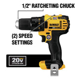 DEWALT 20-Volt MAX Lithium-Ion Cordless 5-Tool Combo Kit with (2) 2Ah Batteries, Charger & Tool Bag (DCK521D2)
