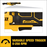 DEWALT 20V MAX XR Cordless Brushless Reciprocating Saw and ATOMIC 20V MAX Cordless 3/8 in. Ratchet (Tools-Only)