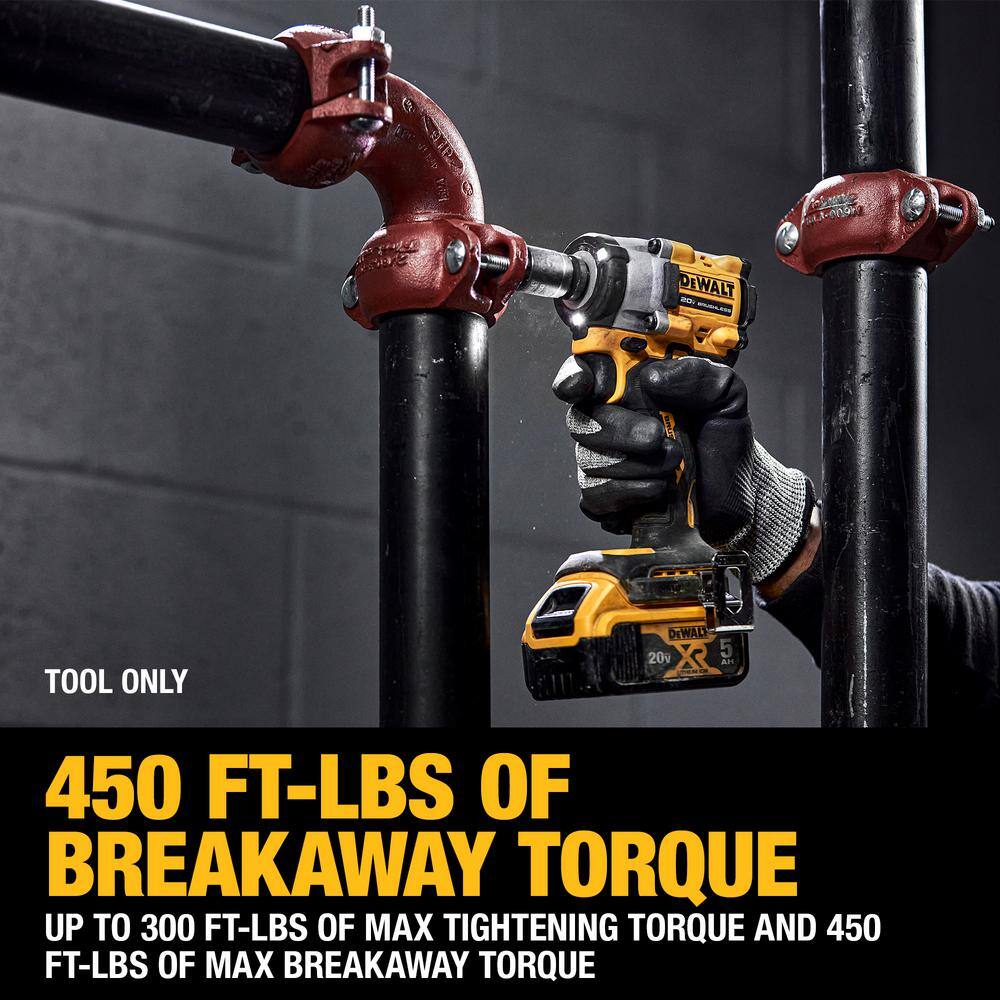 DEWALT 20V MAX XR Cordless Brushless Reciprocating Saw and ATOMIC 20V MAX Cordless Brushless 3/8 in. Impact Wrench (Tools-Only)