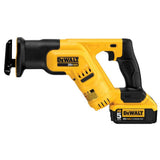 DEWALT 20V MAX Lithium-Ion Cordless Compact Reciprocating Saw Kit with 5Ah Battery, Charger and Contractor Bag