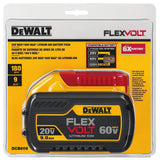 DEWALT Flexvolt 60V Max Cordless 1-1/4 in. SDS Plus Rotary Hammer with Flexvolt 20V/60V Max Lithium-Ion 9.0 Ah Battery