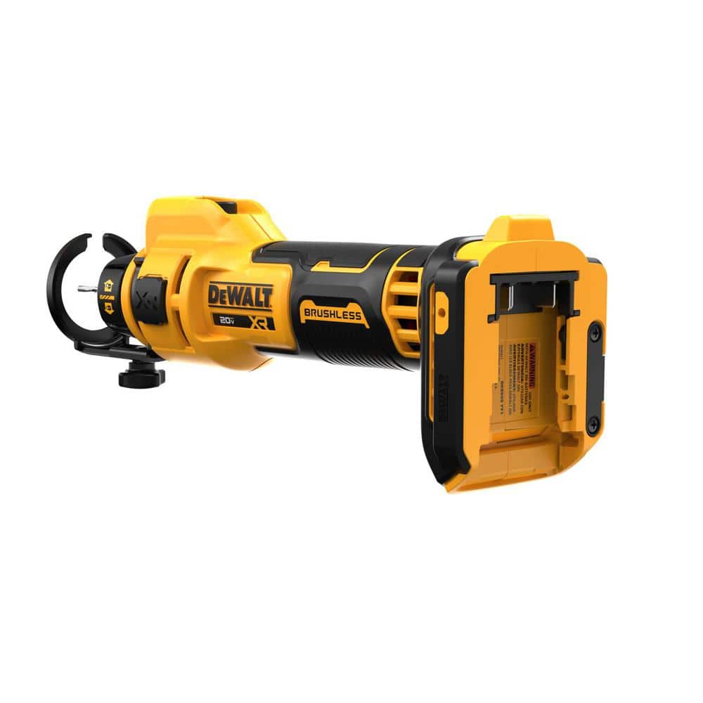 DEWALT 20V XR Lithium-Ion Cordless Rotary Drywall Cut-Out Tool with 6.0 Ah and 4.0 Ah Starter Kit