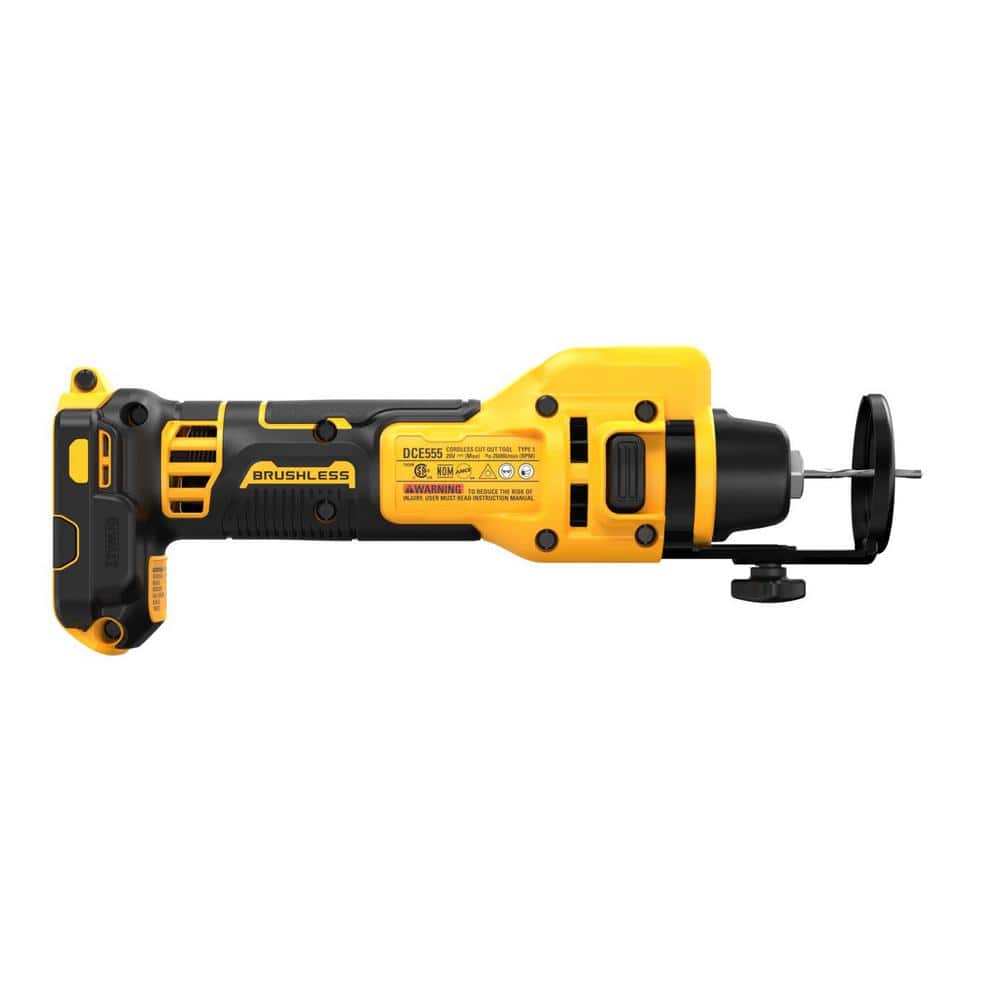DEWALT 20V XR Lithium-Ion Cordless Rotary Drywall Cut-Out Tool with 6.0 Ah and 4.0 Ah Starter Kit