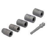 DEWALT MAXFIT ULTRA 3/8 in. Carbon Steel Drive Socket Set (6-Piece) with 1/4 in. Adapter