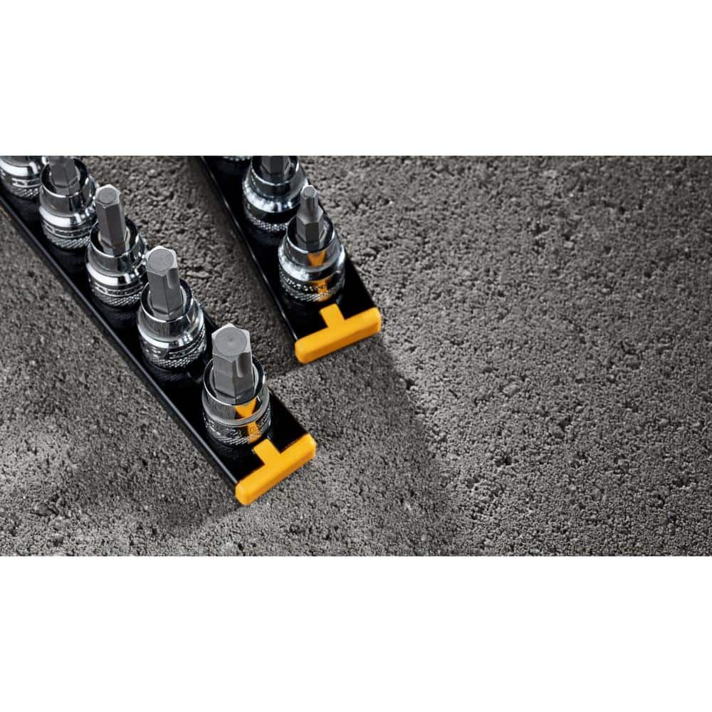 DEWALT 3/8 in. Drive SAE and Metric Hex Socket Set (12-Piece)