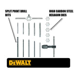DEWALT Fractional Tap and Die Set, 17-Piece (DWA1451)