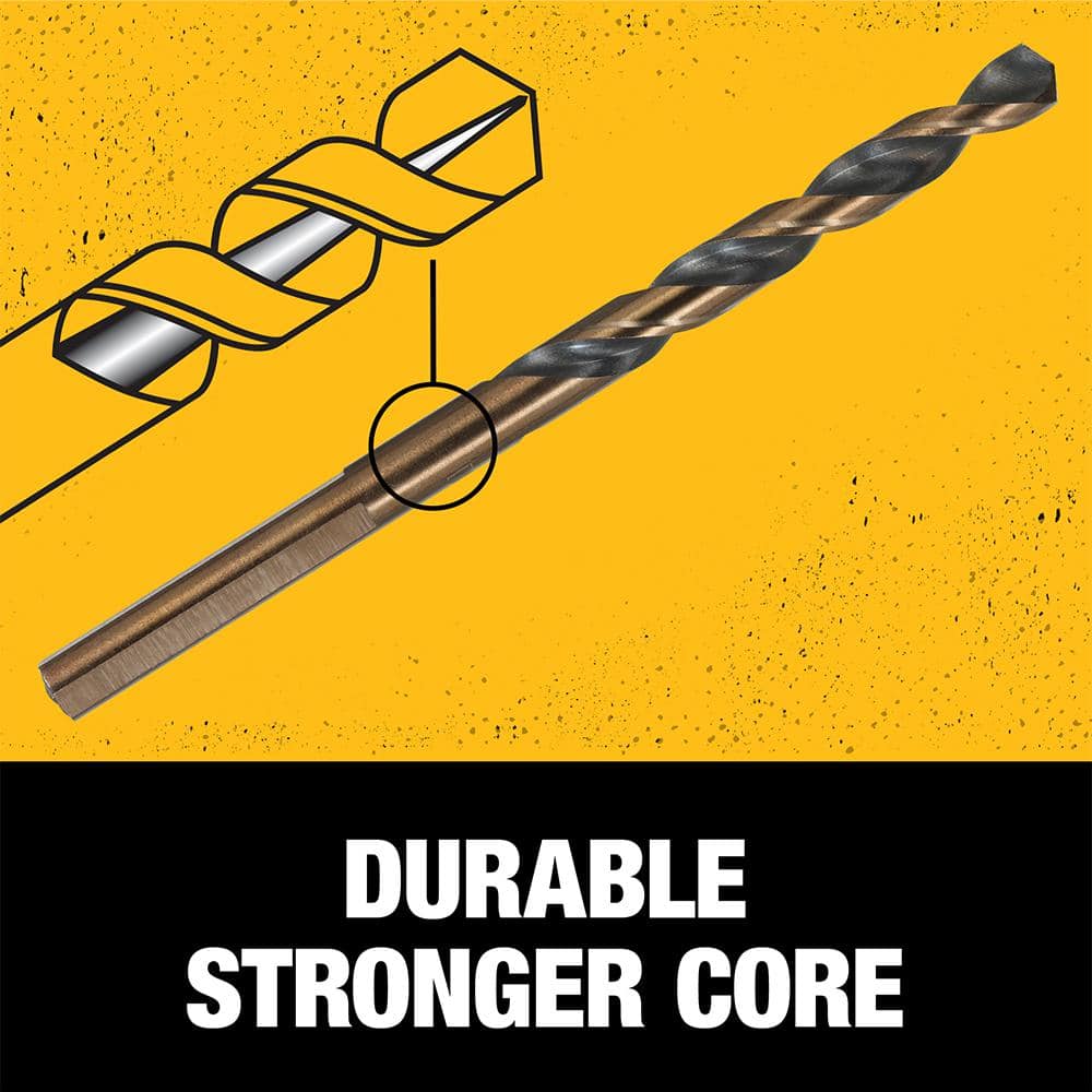 DEWALT 1/2 in. x 12 in. Black and Gold Twist Drill Bit