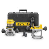 DEWALT 11 Amp Corded 1-3/4 HP Fixed Base/Plunge Router Combo Kit, DW616PK