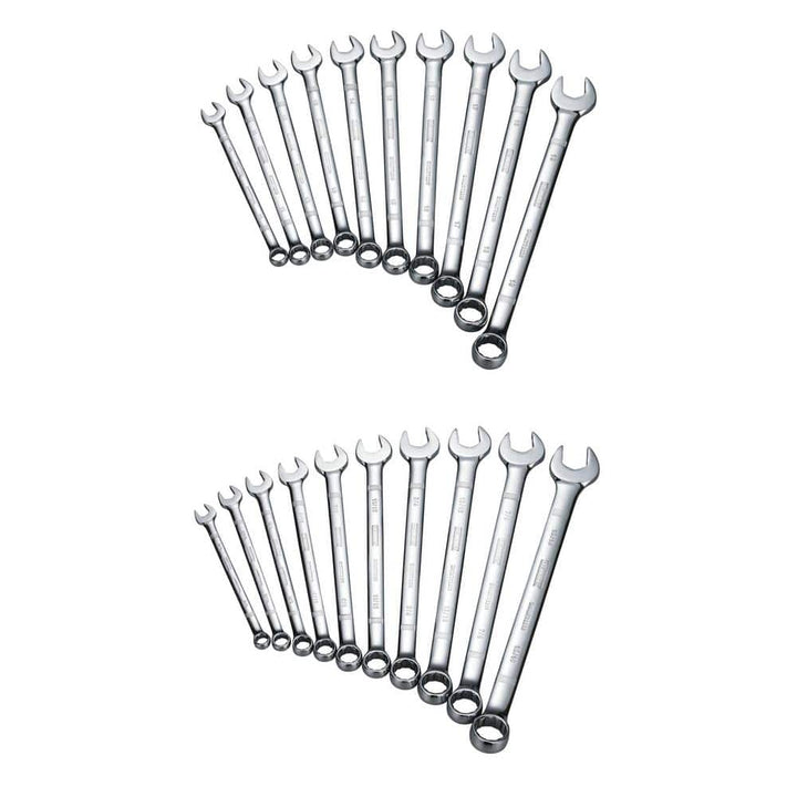 DEWALT SAE and Metric Combination Wrench Set (20-Piece)