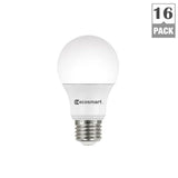 EcoSmart 60-Watt Equivalent A19 Non-Dimmable LED Light Bulb, Soft White, 16-Pack