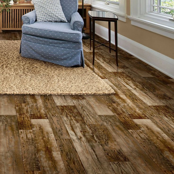 Congoleum (Sample) Airstep Evolution- Colonial Harvest Moon Waterproof Wood Look Glue Down Sheet Vinyl