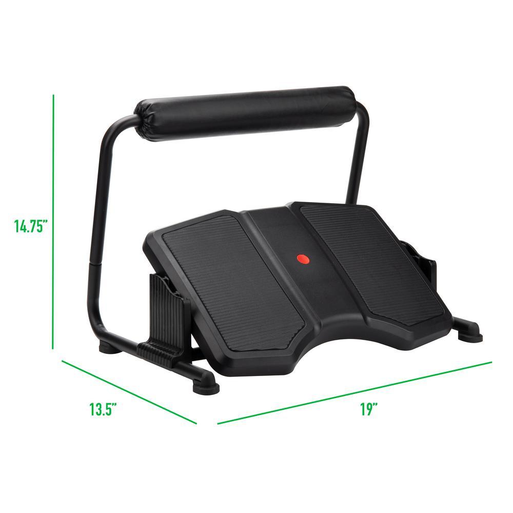 Black Footrest for Under Desk with Customizable Heights - Super Arbor