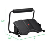 Black Footrest for Under Desk with Customizable Heights - Super Arbor