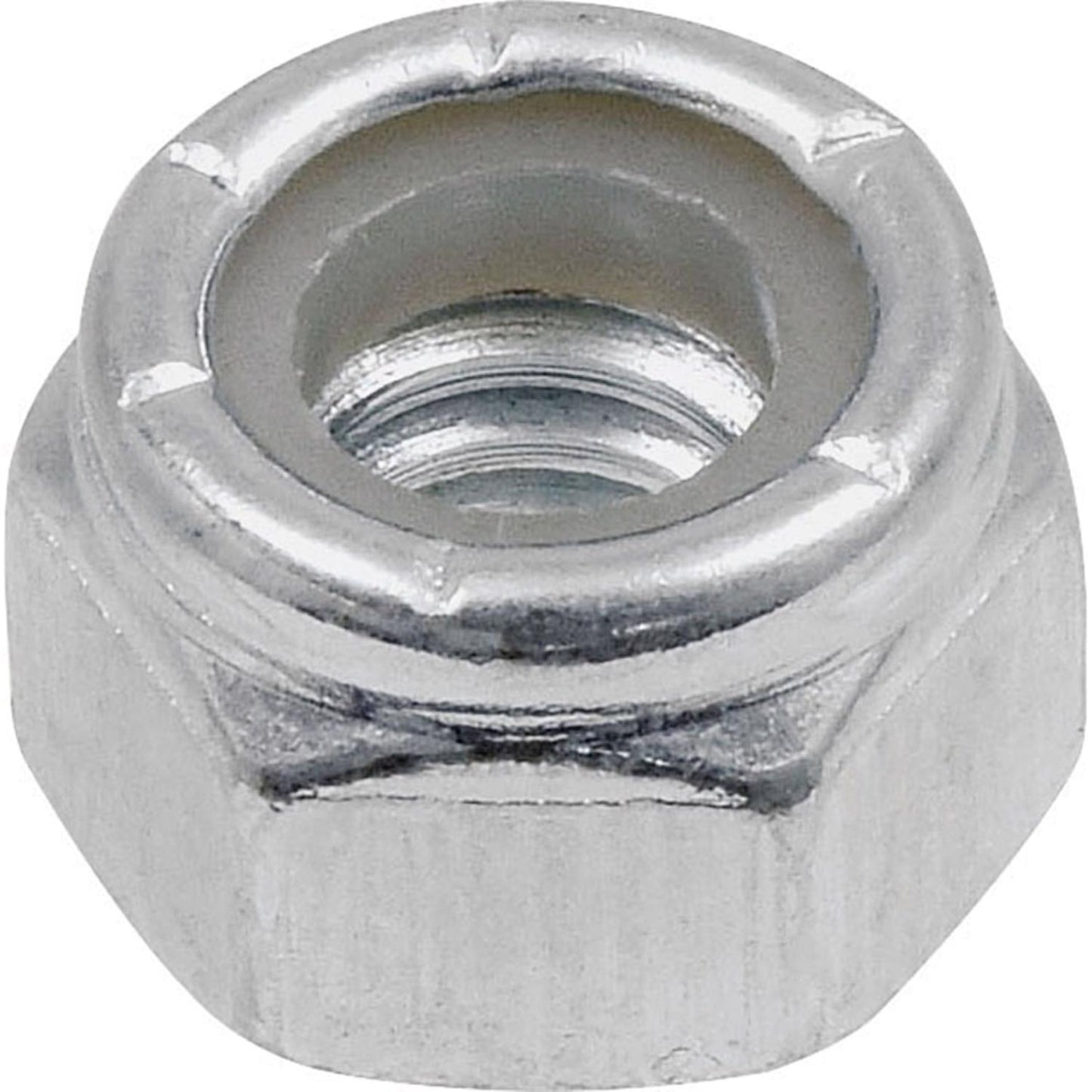 Hillman 1/4-20 Zinc-Plated Steel USS Nylon Lock Nut, 100-Pack