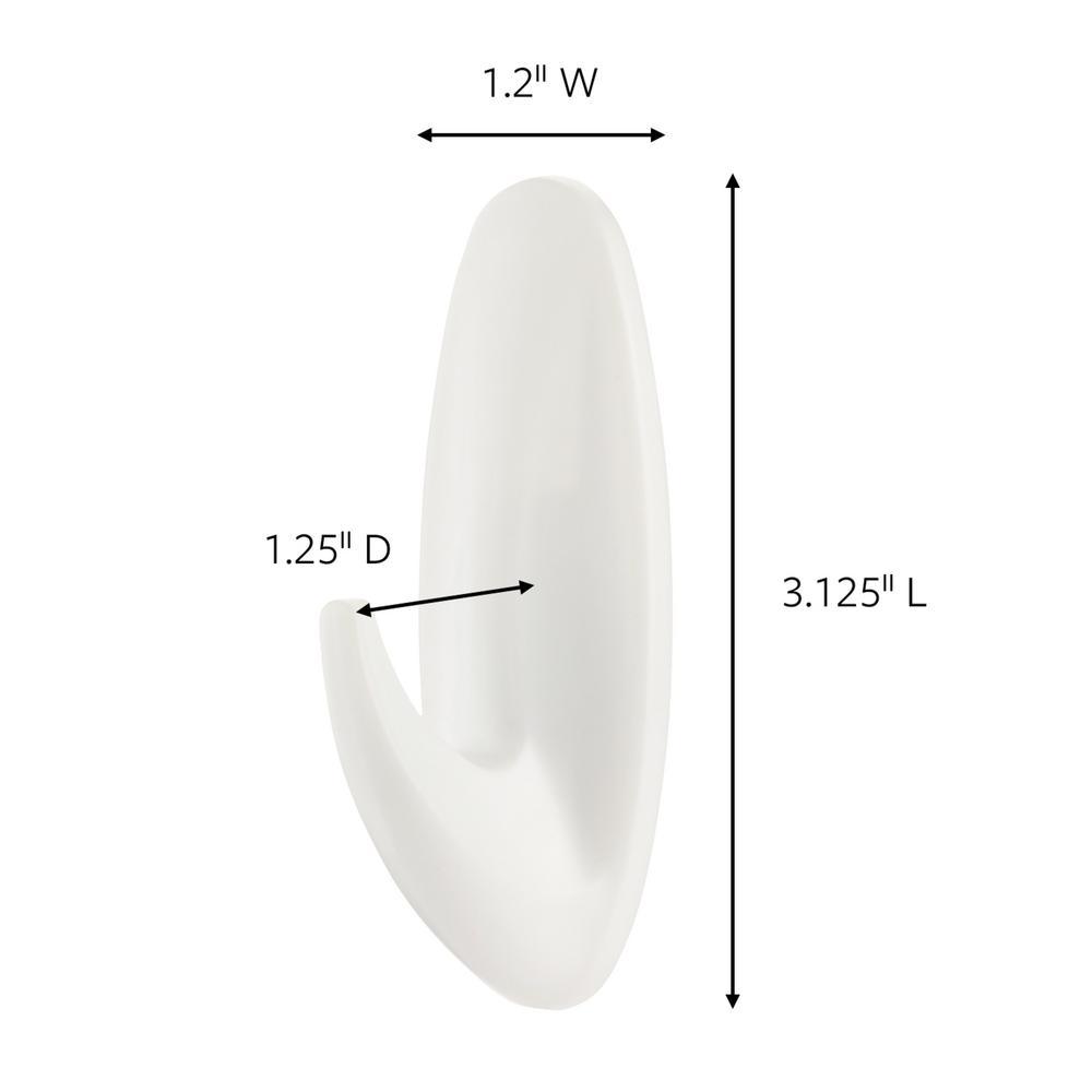 3 lb. 3 in. Plastic Medium Designer Hooks (2-Hooks, 4-Strips) - Super Arbor