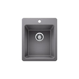 Glacier Bay Drop-in/Undermount Granite Composite 33 in. Single Bowl Kitchen Sink in White - Super Arbor