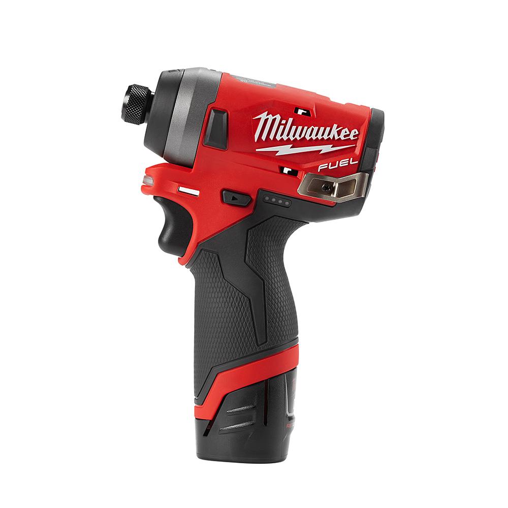 M12 FUEL 12-Volt Lithium-Ion Brushless Cordless 1/4 in. Hex Impact Driver Kit With Bonus M12 2.0Ah Battery - Super Arbor
