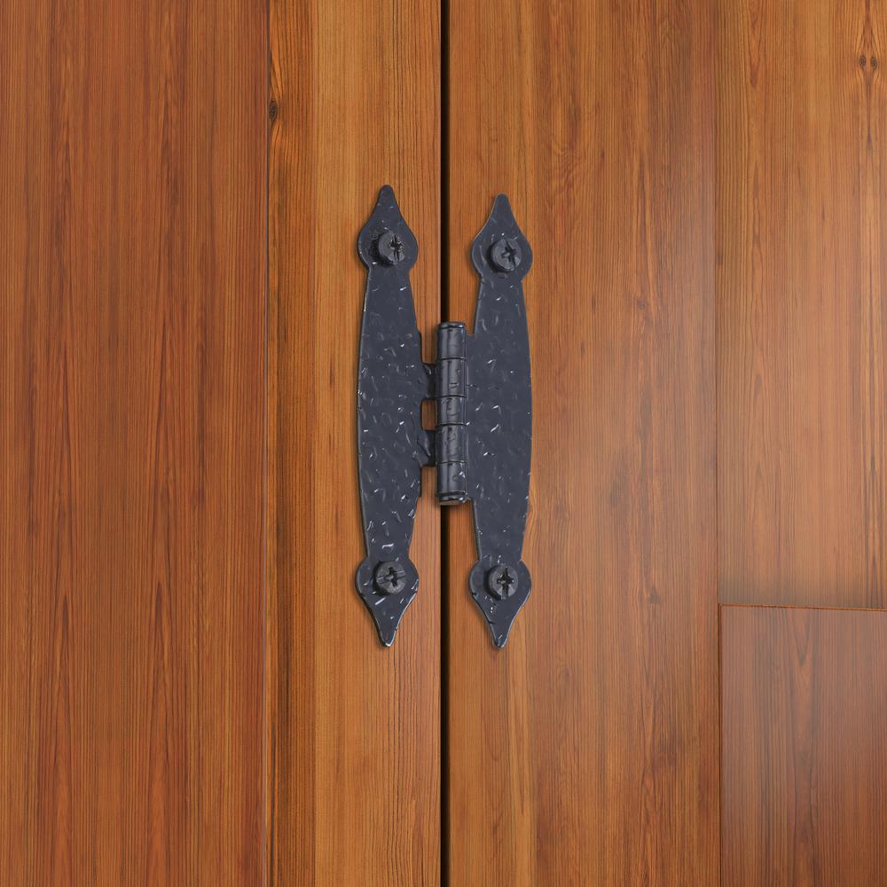 Traditional Surface 52 mm Black Frameless Hinge - Super Arbor