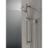 4-Spray 3.9 in. Single Wall Mount Handheld Shower Head in Stainless - Super Arbor