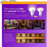 Philips 65-Watt Equivalent with Warm Glow BR30 Dimmable LED ENERGY STAR Light Bulb, Soft White (6-Pack)