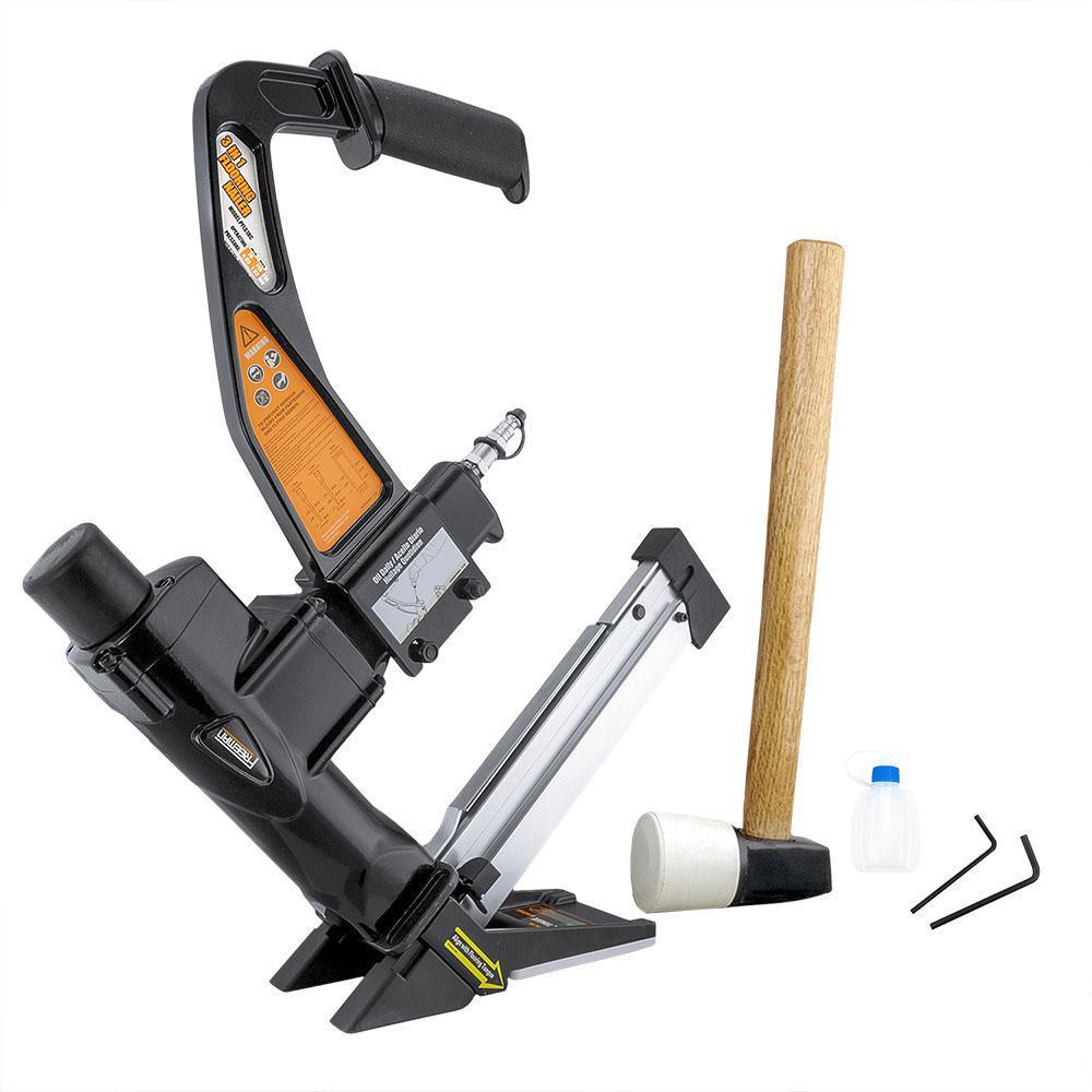 Ultimate Pneumatic Flooring Nailer Kit with Fasteners (2-Piece) - Super Arbor