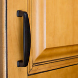3-3/4 in. Matte Black Deco Cabinet Pulls (10-Pack) - Super Arbor