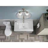 Ceramic/Impressions 37 in. Single Faucet Hole Vitreous China Vanity Top with Basin in White Impressions - Super Arbor