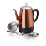 8-Cup Copper Electric Percolator