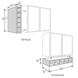 allen + roth Aveley 30-in W x 6-in H x 12-in D Linen Maple Drawer Wine Semi-Custom Cabinet