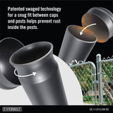 Everbilt 1-5/8 in. Galvanized Aluminum Chain Link Fence Post Cap