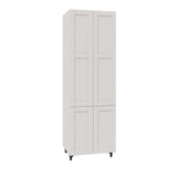 Shaker Assembled 30 in. x 84.5 in. x 24 in. Pantry Cabinet in Vanilla White - Super Arbor