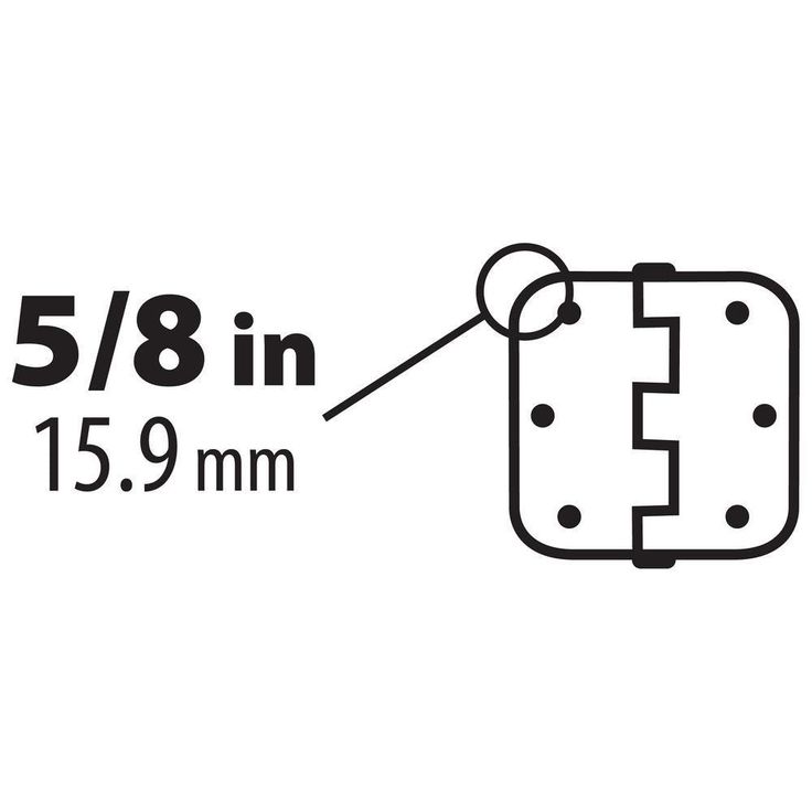 3-1/2 in. x 5/8 in. Radius Satin Nickel Smooth Action Door Hinge