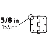 3-1/2 in. x 5/8 in. Radius Satin Nickel Smooth Action Door Hinge