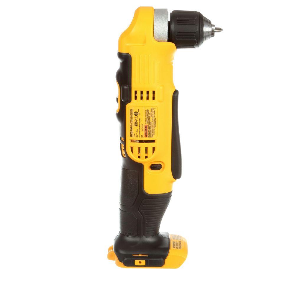 20-Volt MAX Li-Ion Cordless 3/8 in. Right Angle Drill (Tool-Only) with Bonus 20-Volt MAX Li-Ion Battery 3.0Ah & Charger