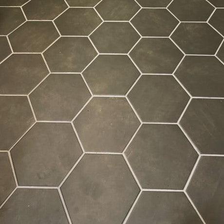Gios Graphite Hexagon 8-in x 10-in Matte Porcelain Floor and Wall Tile (0.44-sq. ft/ Piece) - Super Arbor