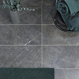 Bond Tile Elegant Amani Gray 12 in. x 24 in. Matte Marble Look Porcelain Floor and Wall Tile (6 Pieces 11.62 Sq. Ft. / Case)