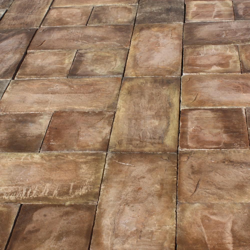 Cass Stone 100 sq. ft. Brown Concrete Paver Kit - Super Arbor