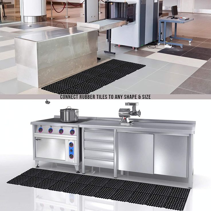 SafetyCare Interlocking Rubber Mat Tiles - 6 Tiles