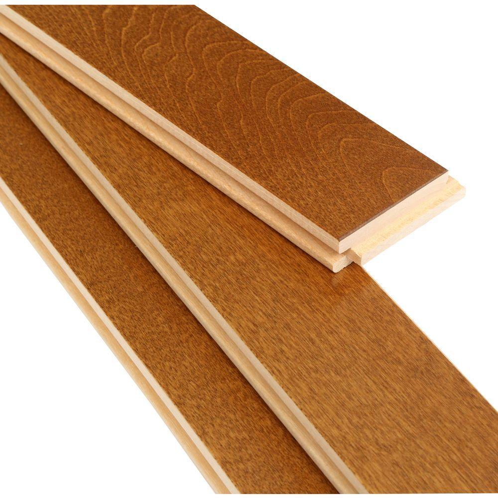 MONO SERRA Canadian Northern Birch Gunstock 3/4 in. T x 2-1/4 in. Wide x Varying Length Solid Hardwood Flooring (20 sq. ft. / case) - Super Arbor